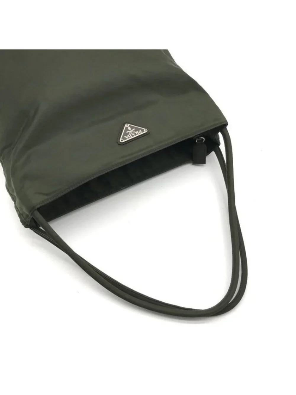 Prada Nylon Tessuto Tote Khaki